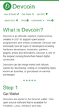 Mobile Screenshot of devcoin.org