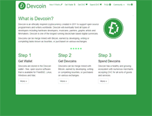 Tablet Screenshot of devcoin.org